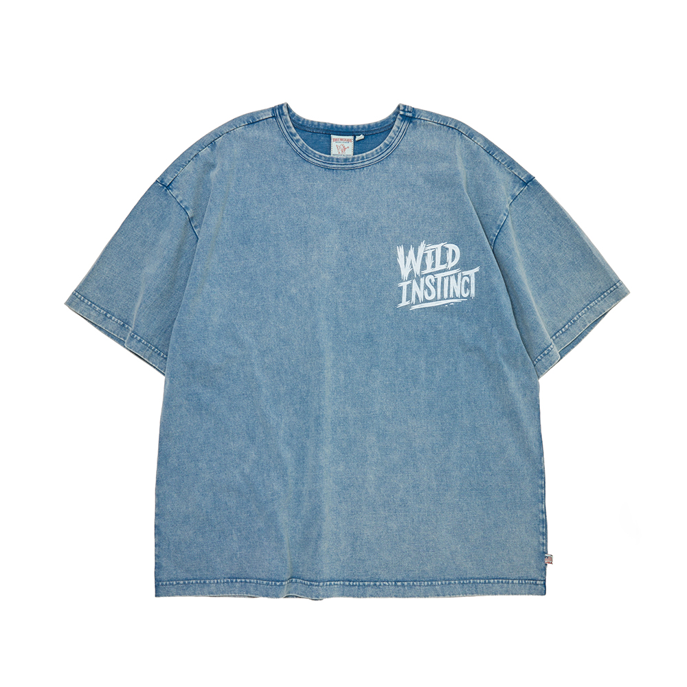 트루릴리젼 네이처 와일드 인스팅트 티셔츠 워시드 인디고(True Religion Nature Wild Instinct T-Shirt_Washed Indigo) - 2