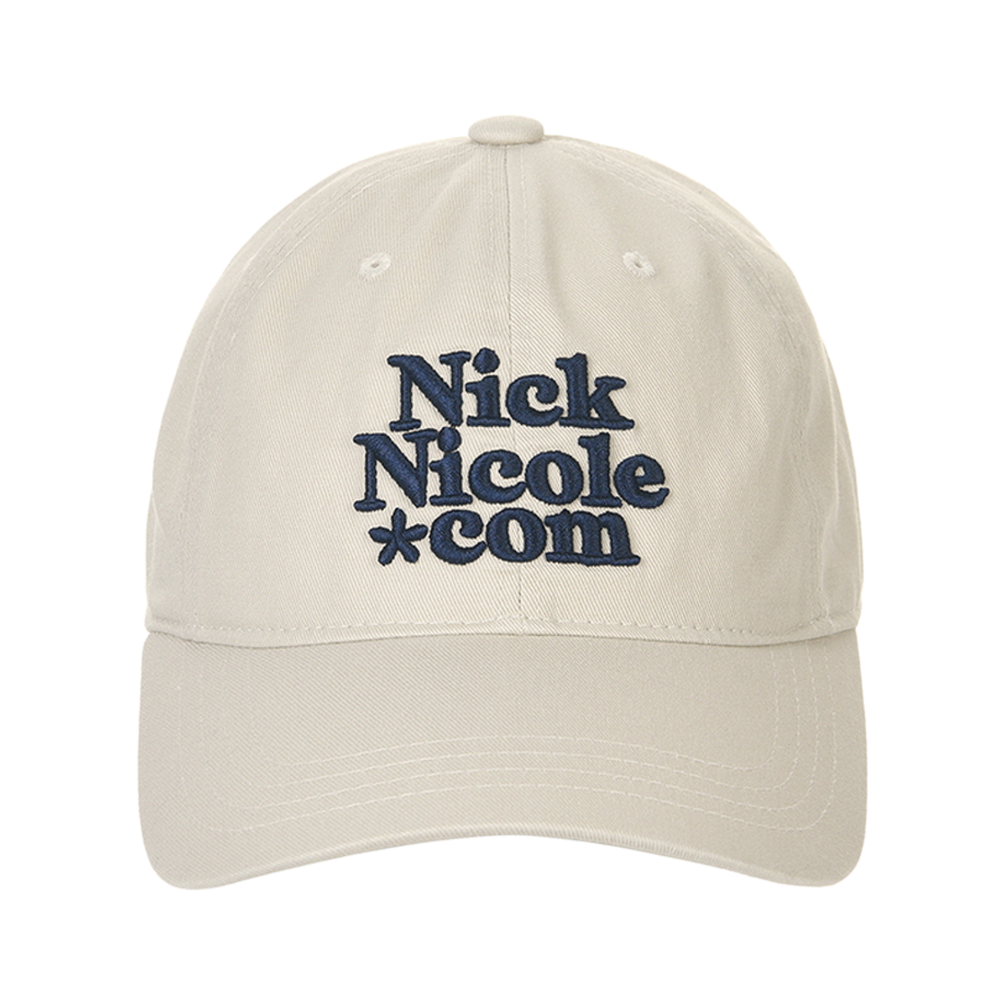닉앤니콜 NN 닷컴 시그니처 볼 캡 베이지 그레이(NICK&NICOLE NN Dotcom Signature Ball Cap Beige Gray)