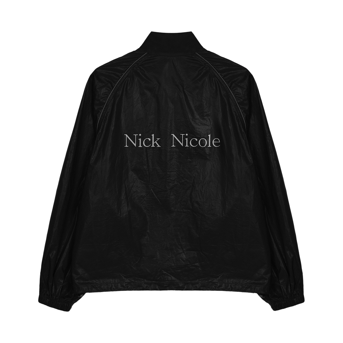 닉앤니콜 오버사이즈 닉 니콜 파이핑 점퍼 블랙(NICK&NICOLE Oversized Nick Nicole Piping Jumper Black) - 2