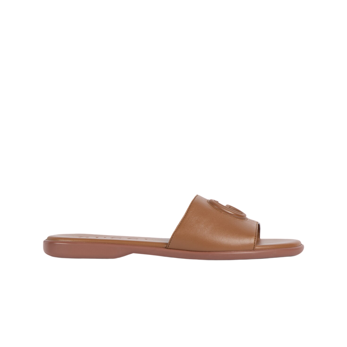 874910-AAGT4-2535 (W) Gucci Slide Sandal With Double G Brown