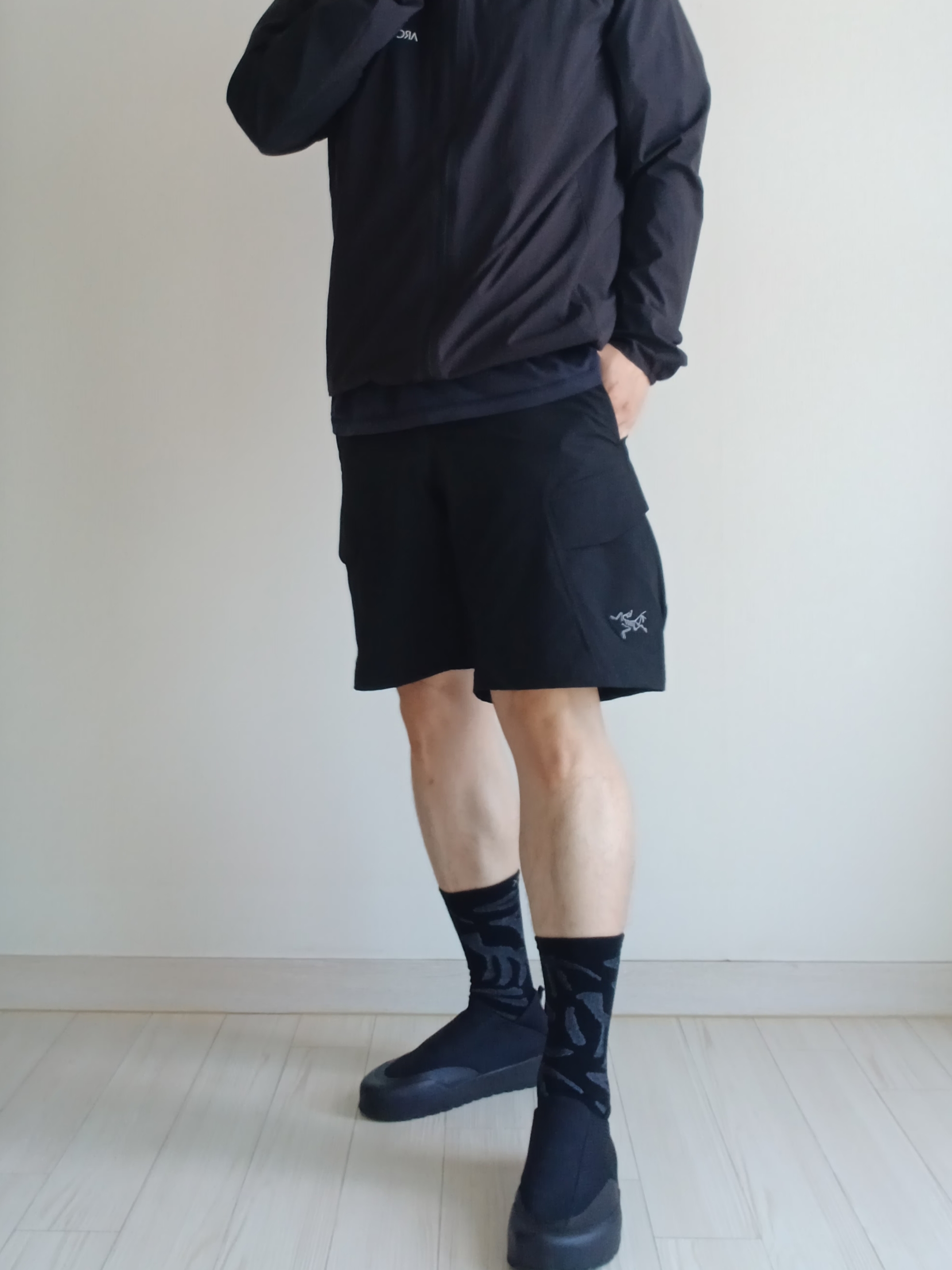 Arc'teryx Kragg Black, Nike ACG Trail Cap Black 착용 스타일 - 3