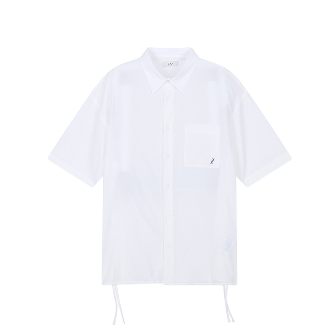 BI3SH317WH ZIOSONGZIO COLLECTION Sucker Silhouette Half Shirt White