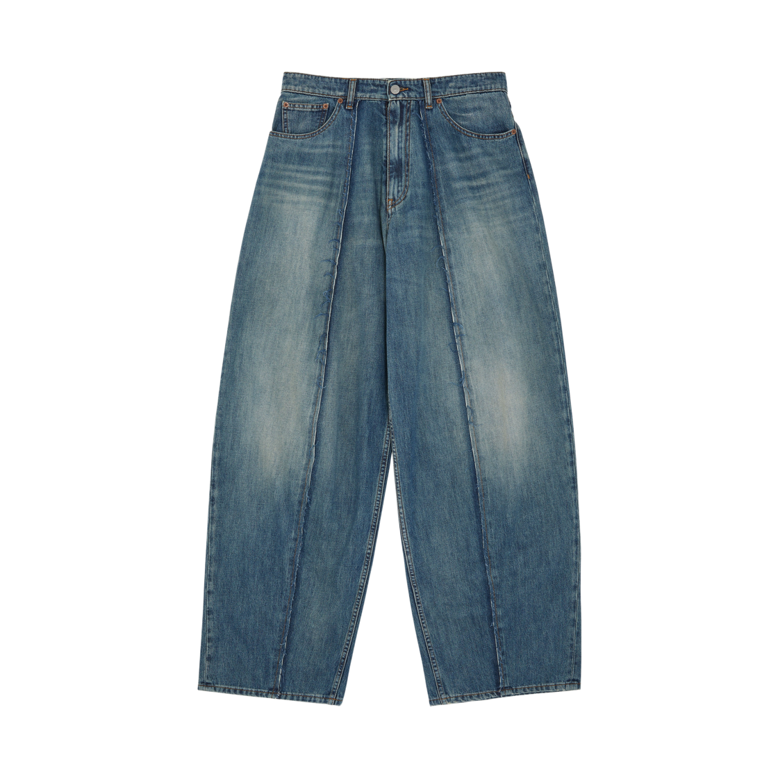 SH0LA0011M30055961 MM6 Maison Margiela Wide Leg Jeans Blue