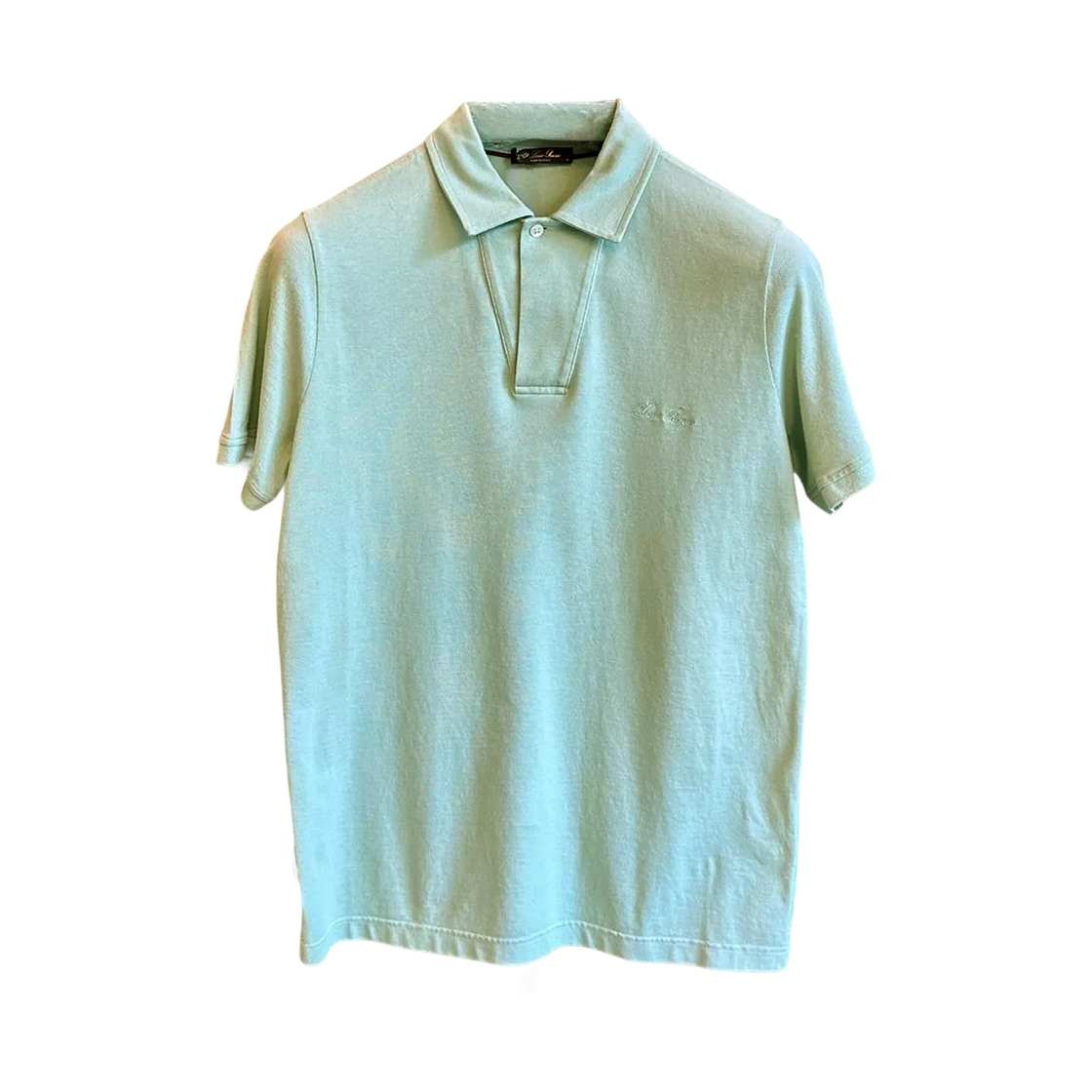 로로 피아나 코튼 폴로 셔츠 라이트 그린(Loro Piana Cotton Polo Shirt Light Green)
