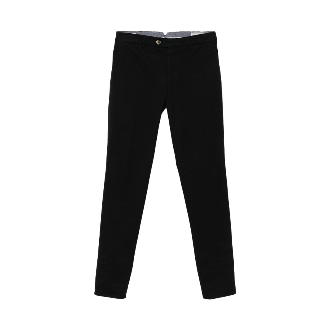 M252DI1770-C101 Brunello Cucinelli Garment-Dyed Twisted Cotton Gabardine Trousers Black