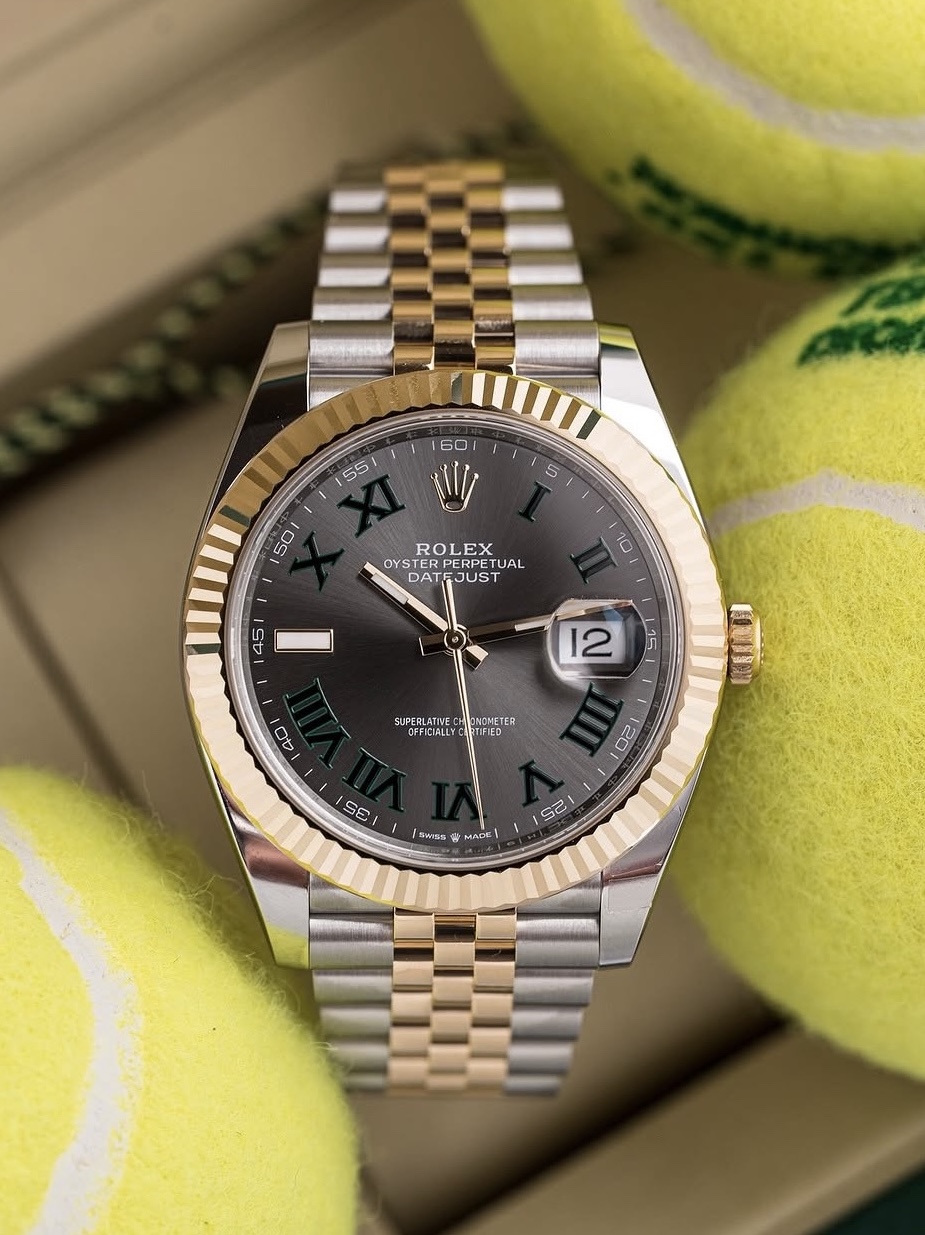 Rolex Datejust 41mm 126333 Slate Roman Jubilee 착용 스타일