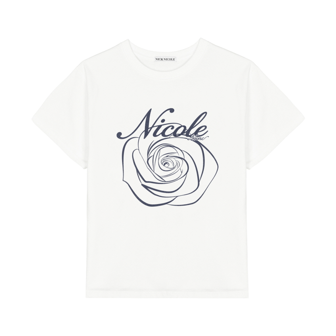 N_SS NICK&NICOLE Nicole Rose Sleeve Top Cream Navy