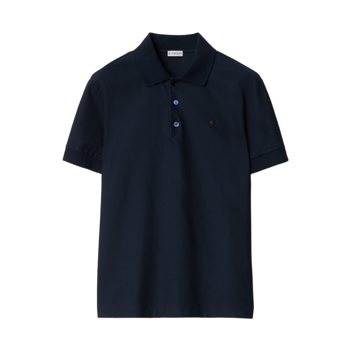 8125527 Burberry Metal Knight Cotton Polo Shirt Navy