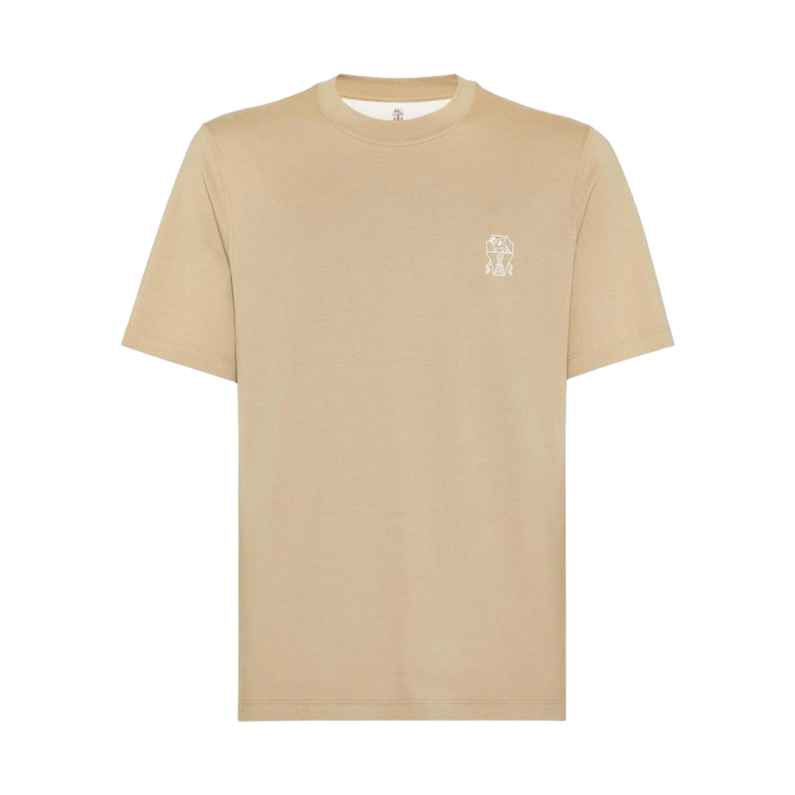 M0B137445G-CES73 Brunello Cucinelli Short Sleeve T-Shirt Beige