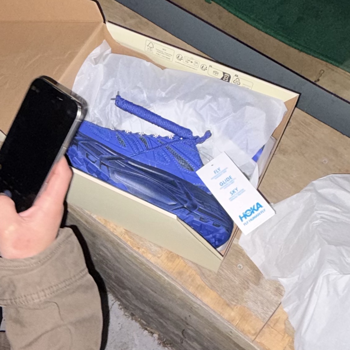 Hoka x Xlim Mafate Speed 2 TS Cobalt Blue 착용 스타일 - 2