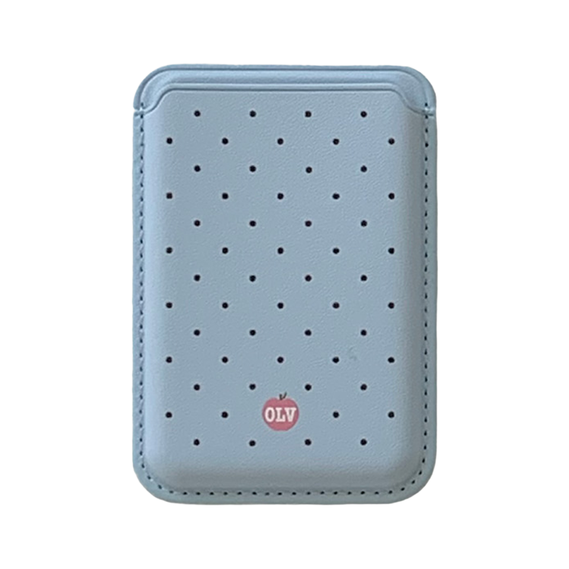 올리베 도트 패턴 맥세이프 카드지갑 (블루)(OLIVET dot pattern magsafe wallet (blue)) - 1