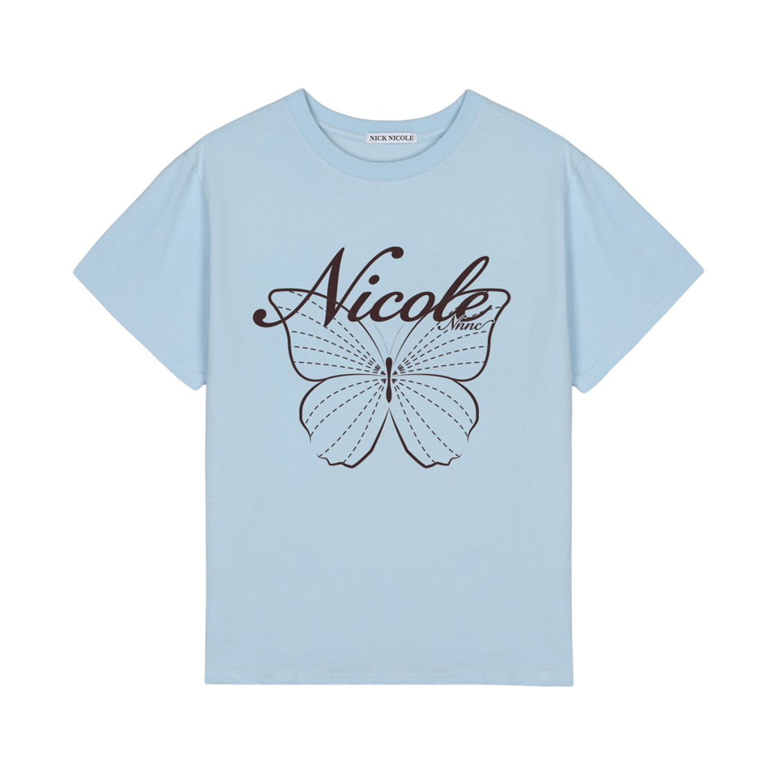 N_SS NICK&NICOLE Nicole Butterfly Sleeve Top Sora Brown