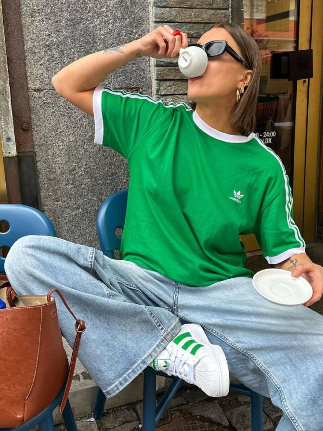 Kapital 20 Pennant Ringer T-Shirt 4 Flags White, Deus Ex Machina Arrows Ringer T-Shirt Ivory 착용 스타일 - 5