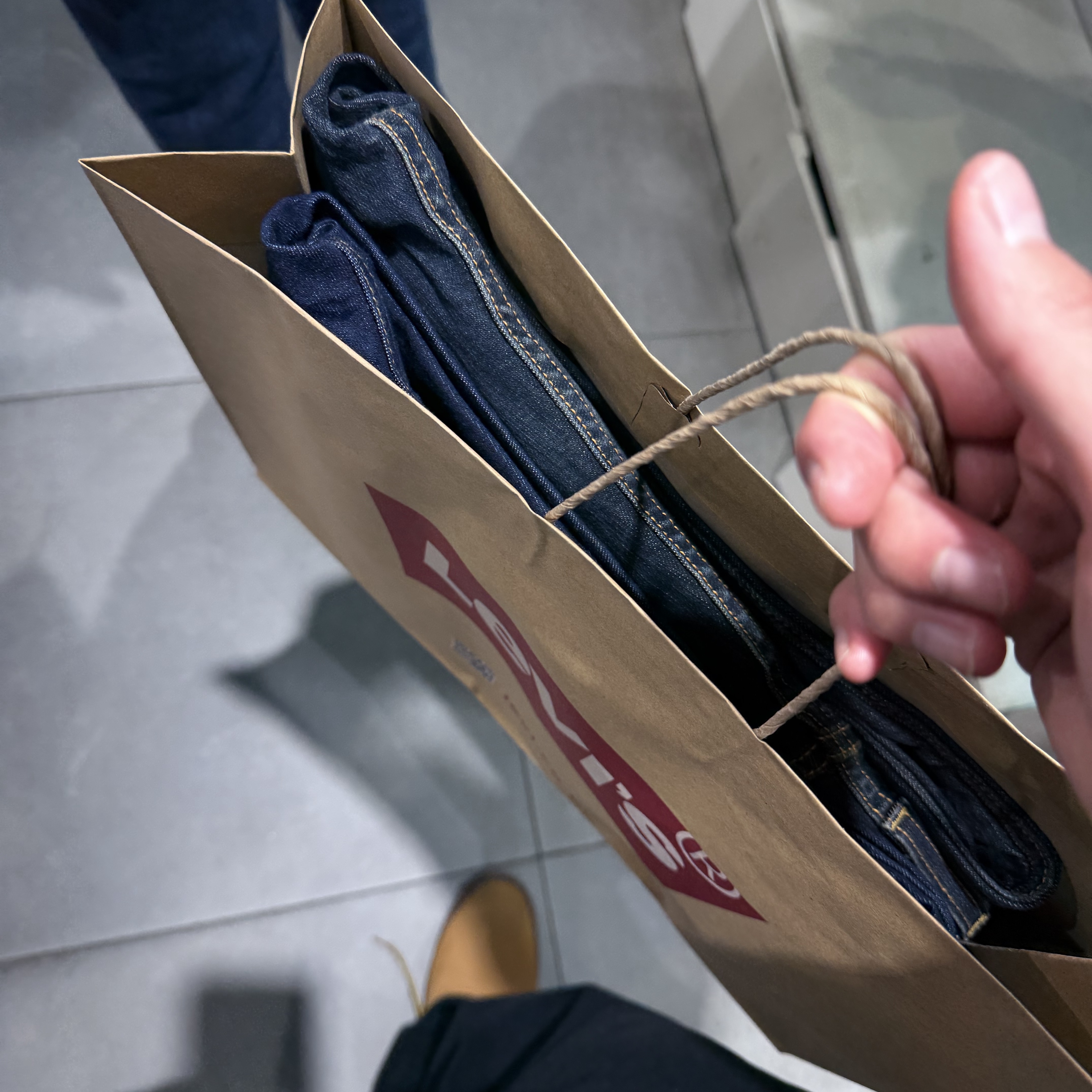 Levi's 505 Regular Fit Jeans Dark Indigo, Timberland Premium 6 inch Waterproof Boot Wheat Nubuck - Wide 착용 스타일 - 5