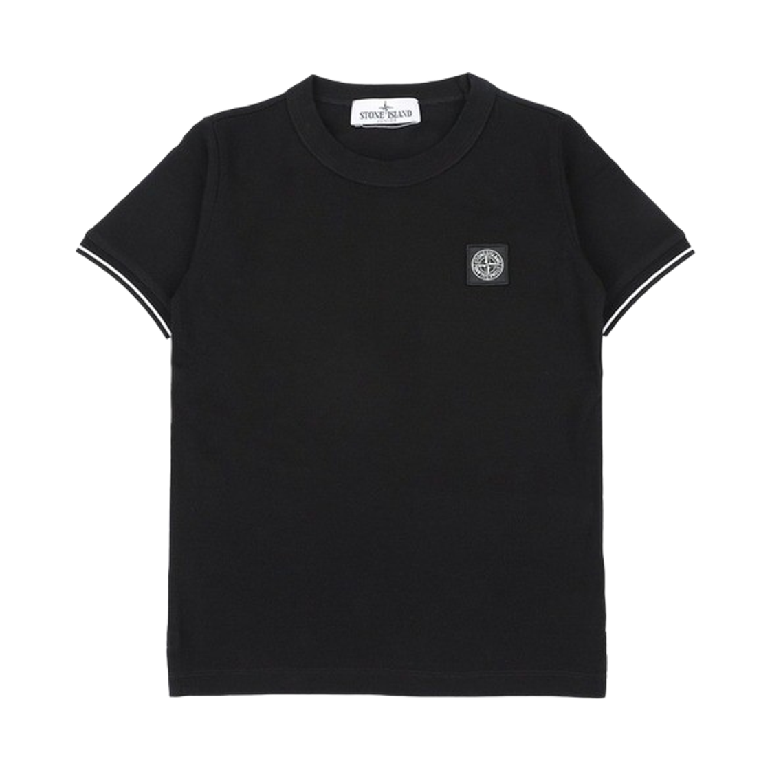 L1S1621000-01S0018-V0029 (Kids) Stone Island 2100001 Compass Logo Patch T-Shirt Black - 26SS
