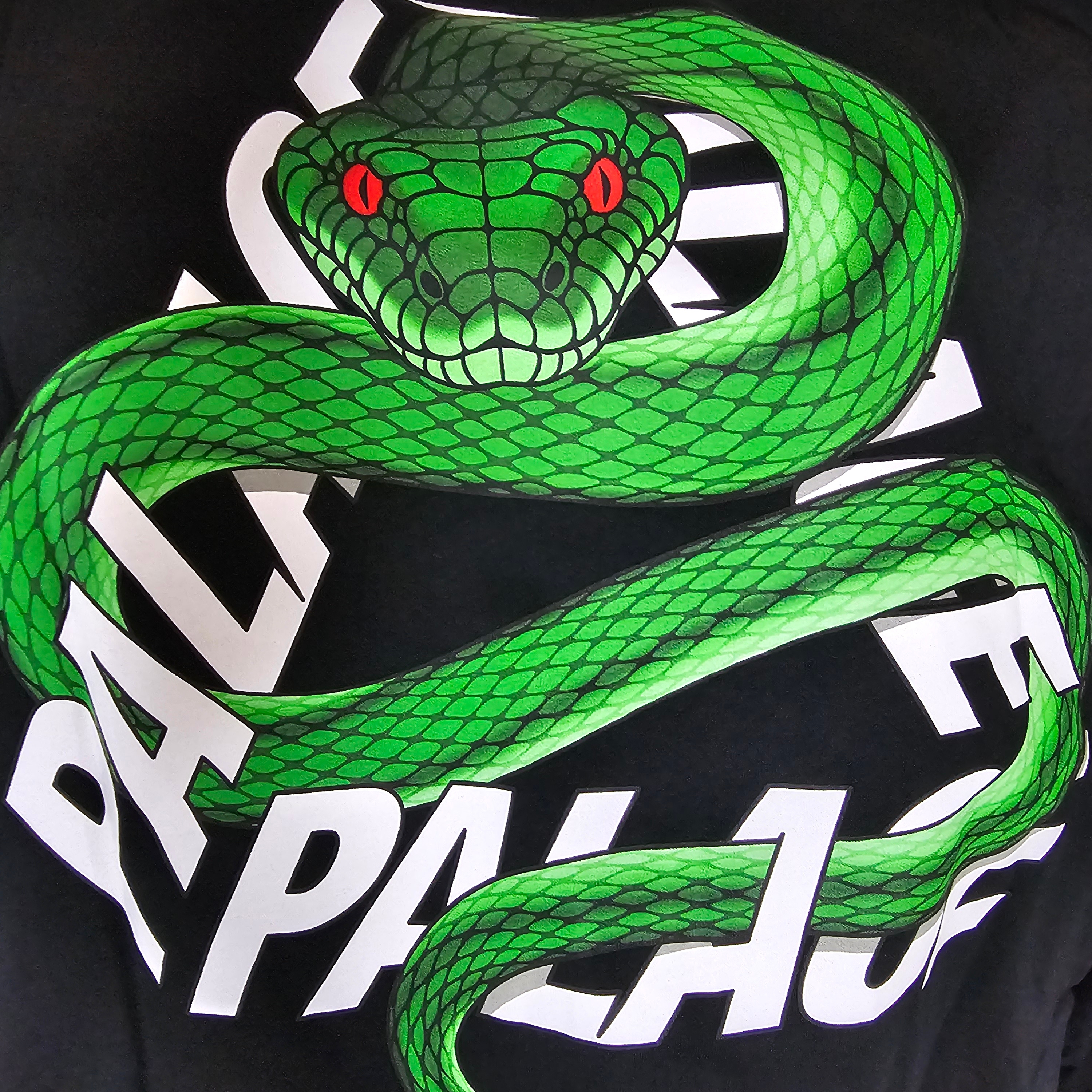 Palace Snakey P3 T-Shirt Black - 26SS 착용 스타일 - 1