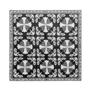 Chrome Hearts Cross Script Silk Scarf Black
