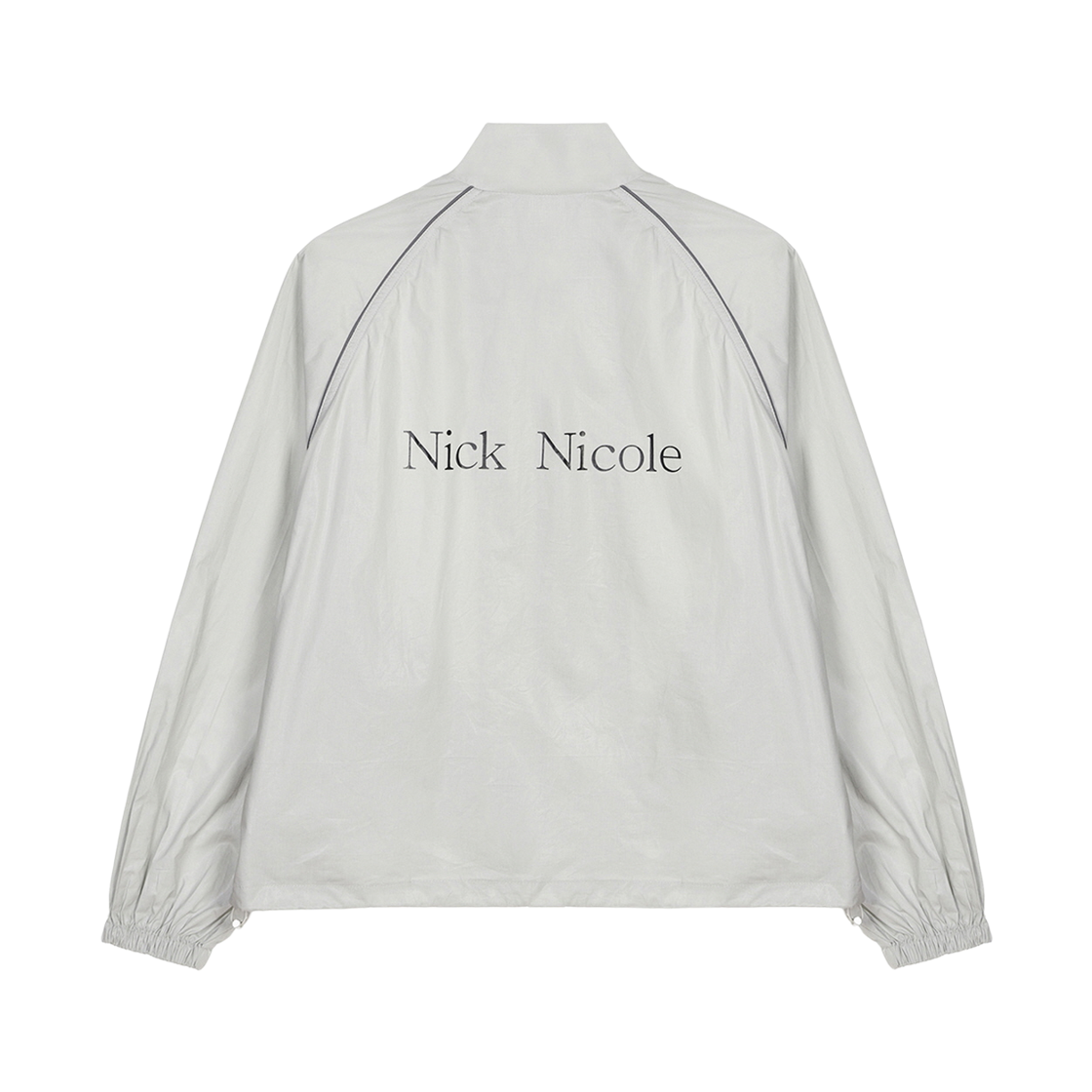 닉앤니콜 오버사이즈 닉 니콜 파이핑 점퍼 그레이(NICK&NICOLE Oversized Nick Nicole Piping Jumper Gray) - 2