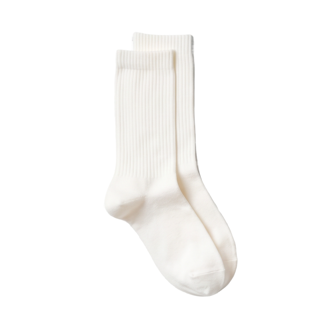 460431-00 (W) Uniqlo Ribbed Socks White (3 Pack)