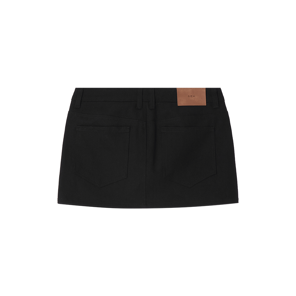 지비에이치 어패럴 스터드 포인트 미니 스커트 / 블랙(GBH APPAREL Stud Point Mini Skirt / Black) - 2