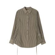 GBH APPAREL Sheer Strap Blouse / Brown