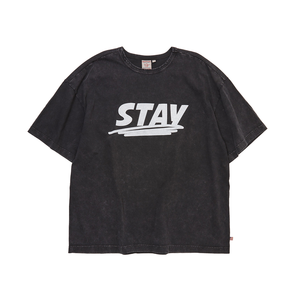 트루릴리젼 스테이 홈 티셔츠 워시드 블랙(True Religion Stay Home T-Shirt Washed_Washed Black) - 2