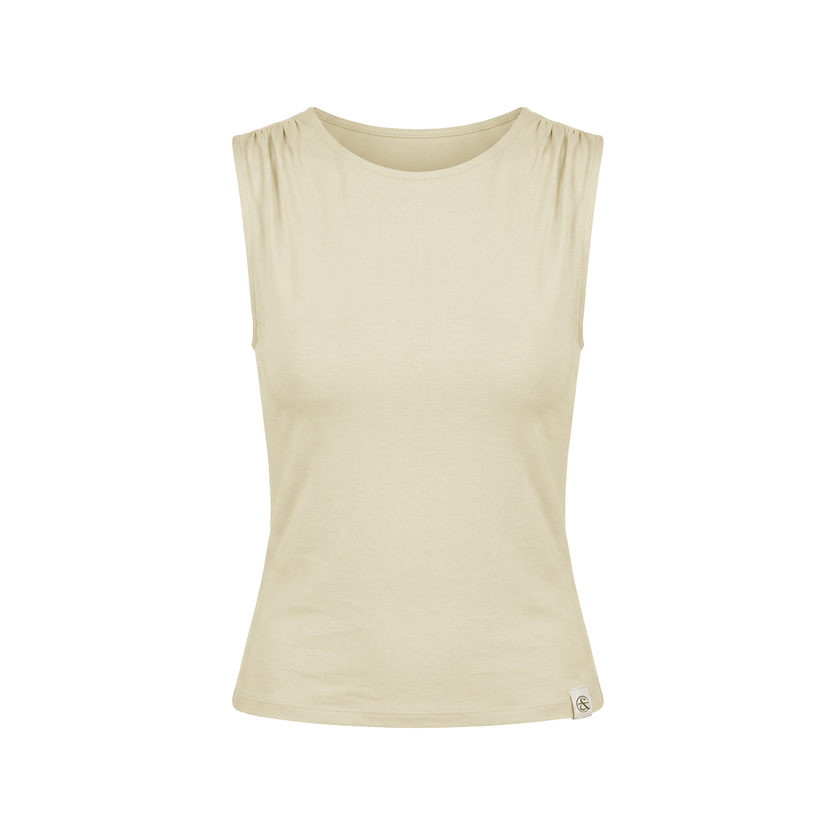 프론투라인 반다 숄더 셔링 탑(FRONT2LINE Banda Shoulder Shirring Top)