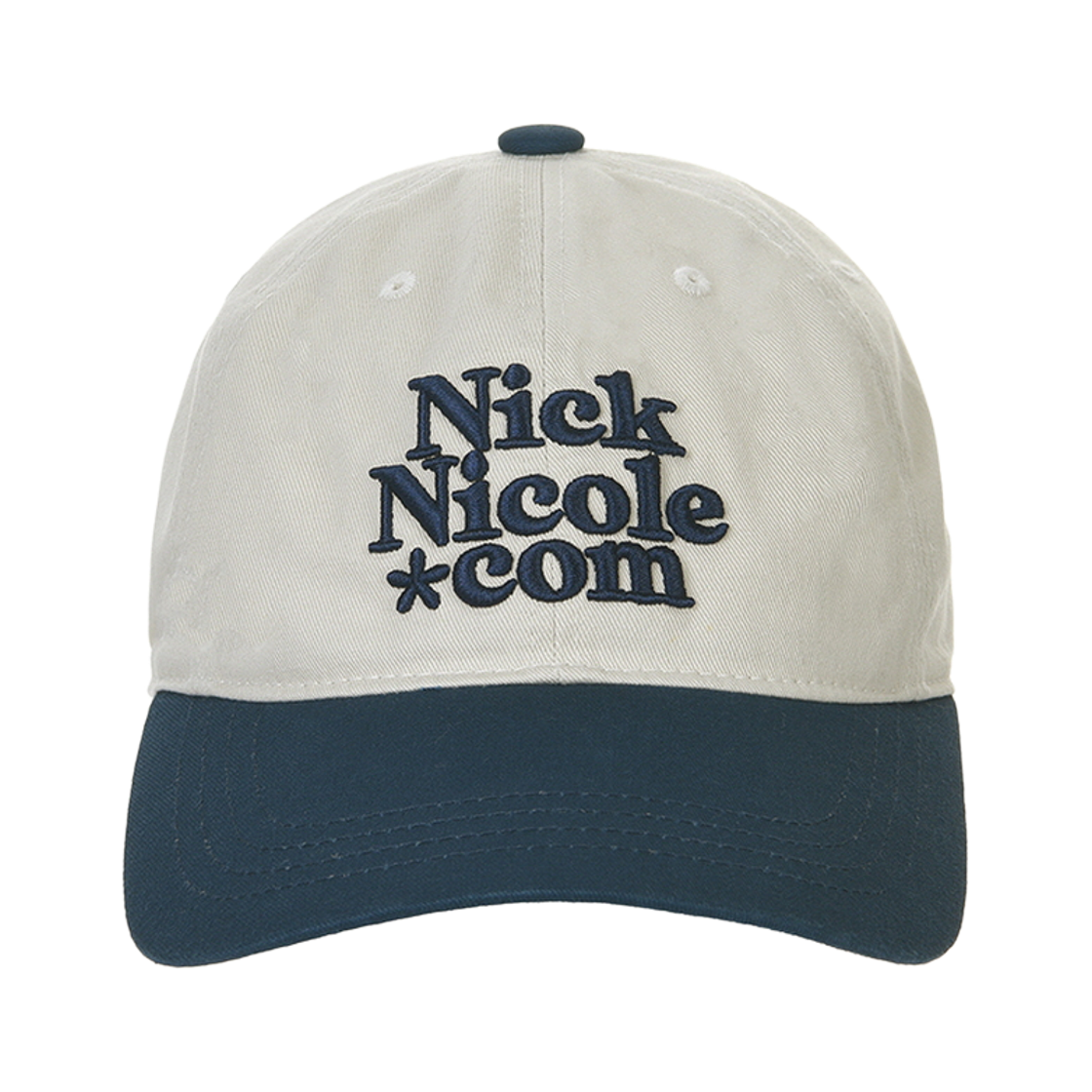 닉앤니콜 NN 닷컴 시그니처 볼 캡 투톤 네이비(NICK&NICOLE NN Dotcom Signature Ball Cap Twotone Navy)