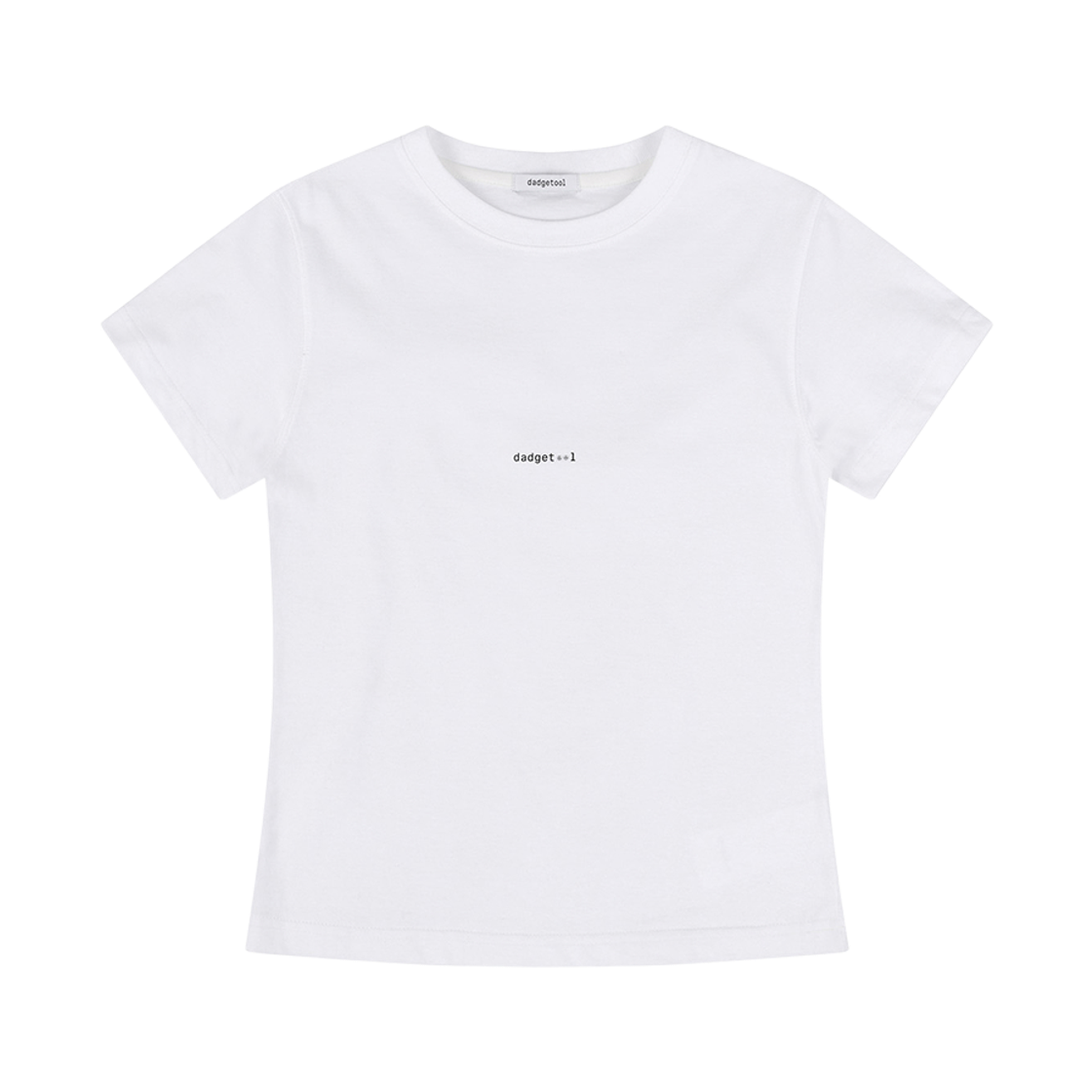 (W) 닷지툴 주얼리 타이포 티셔츠 화이트((W) dadgetool Jewelry Typo T-Shirt White) - 1