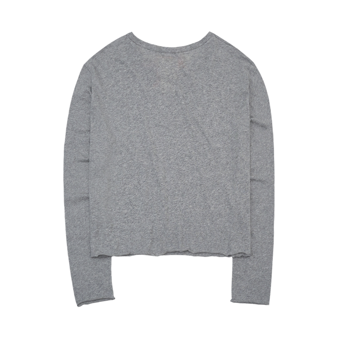 투위드 거즈크롭 롱슬리브 티셔츠 그레이(Tuewid Gauze Crop Longsleeve T-Shirts Heather Gray) - 2