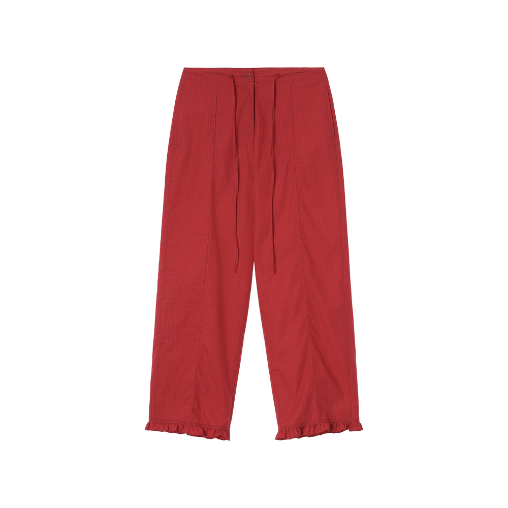 지비에이치 어패럴 프릴 팬츠 / 레드(GBH APPAREL Frill Pants / Red)