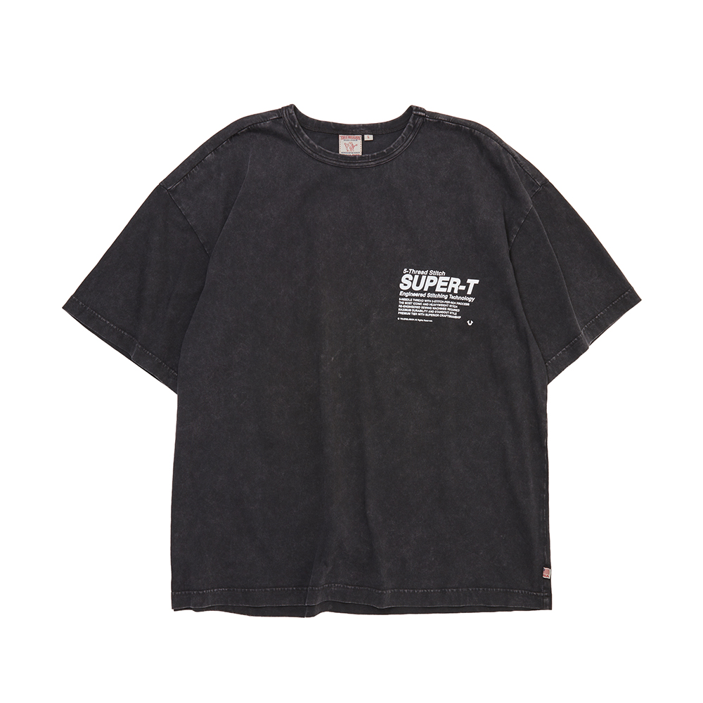 트루릴리젼 SUPER-T 익스플레인 티셔츠 워시드 블랙(True Religion Super-T Explain T-Shirt Washed_Washed Black) - 2