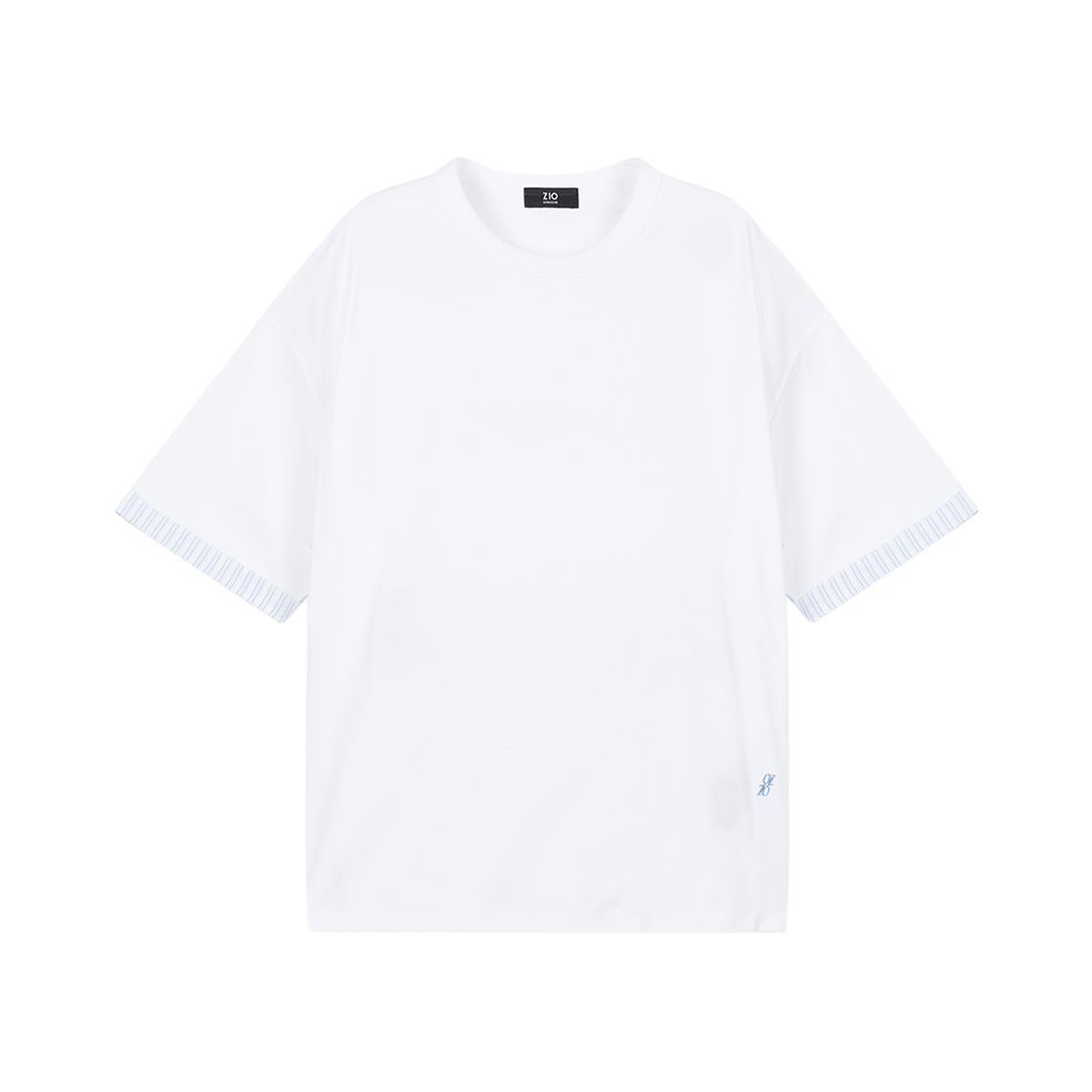 BI3TS307WH ZIOSONGZIO COLLECTION Slogan Roll Up T Shirt White