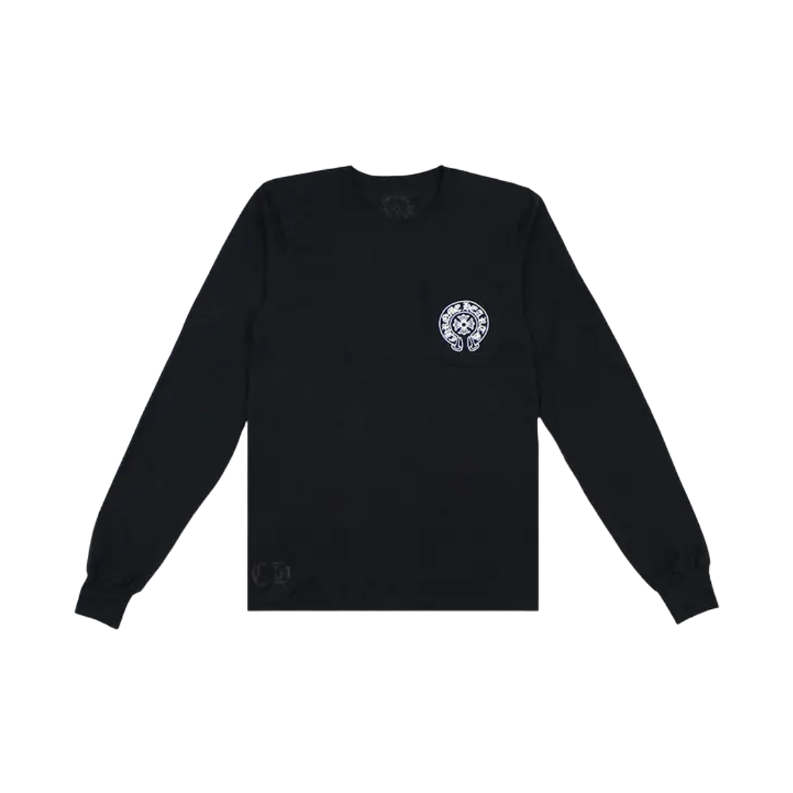 크롬하츠 홀스슈 로고 롱슬리브 티셔츠 블랙 - 말리부 한정(Chrome Hearts Horseshoe Logo LS T-Shirt Black - Malibu Exclusive) - 2