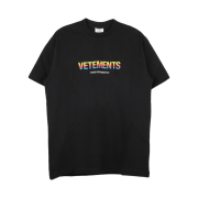 Vetements Think Differently Logo T-Shirt Black