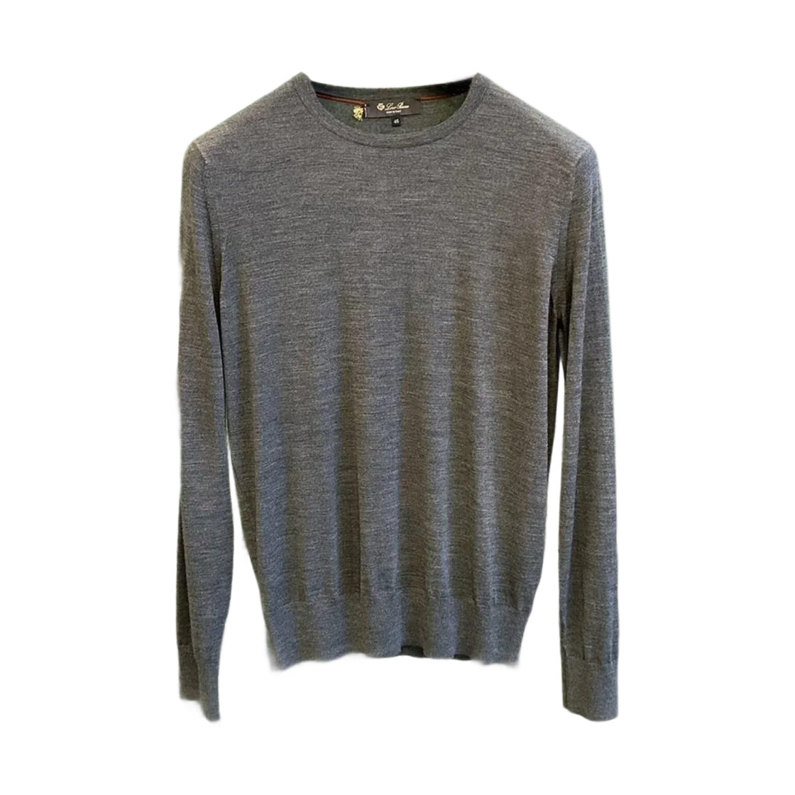 로로 피아나 버진 울 크루넥 그레이 멜란지(Loro Piana Virgin Wool Crewneck Grey Melange) - 1