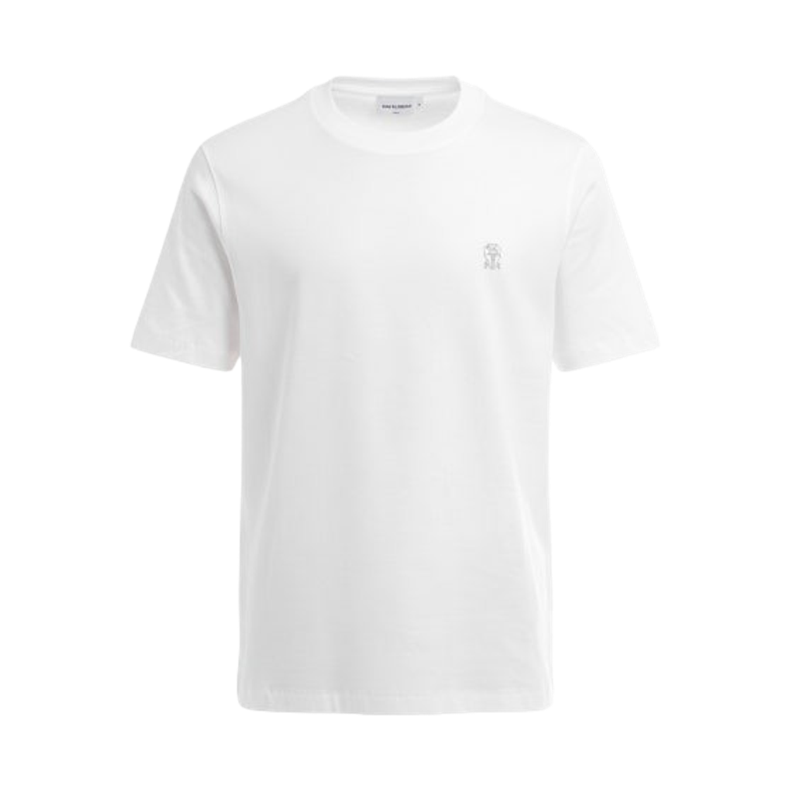 브루넬로 쿠치넬리 로고 코튼 저지 크루넥 티셔츠 화이트(Brunello Cucinelli Cotton Jersey Crewneck T-Shirt with Logo White)