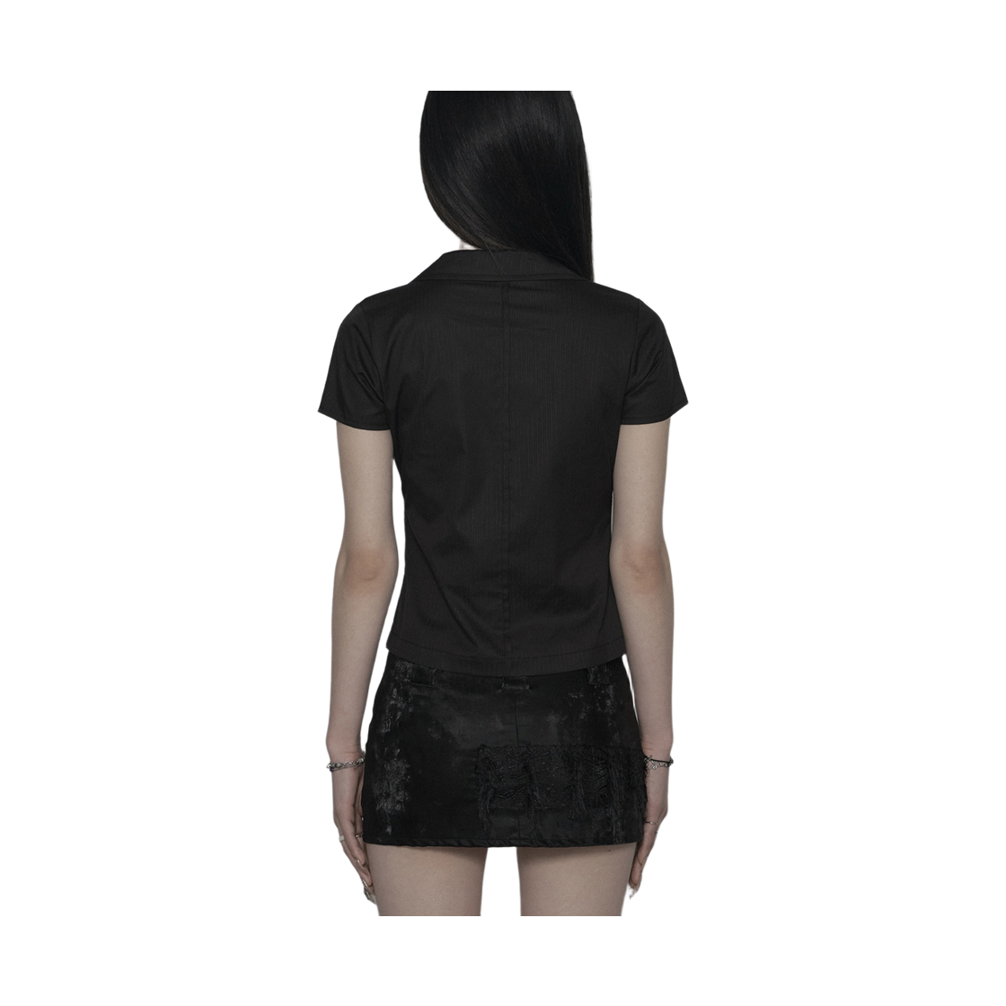 쇠아 본 후크 슬릿 셔츠 블랙(SØAR Born Hook-Slit Shirt Black) - 5