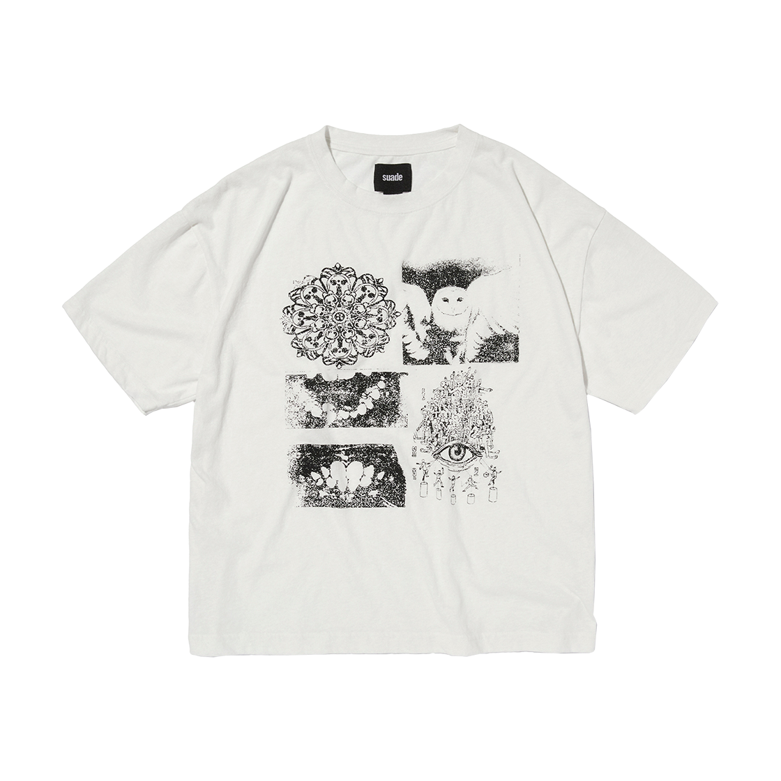 SDFSTO059WH Suade Eye Tee White