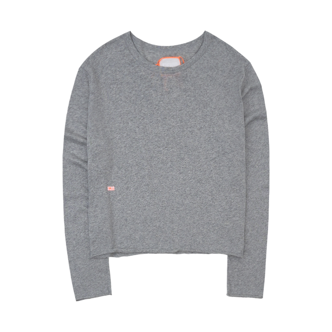 투위드 거즈크롭 롱슬리브 티셔츠 그레이(Tuewid Gauze Crop Longsleeve T-Shirts Heather Gray) - 1