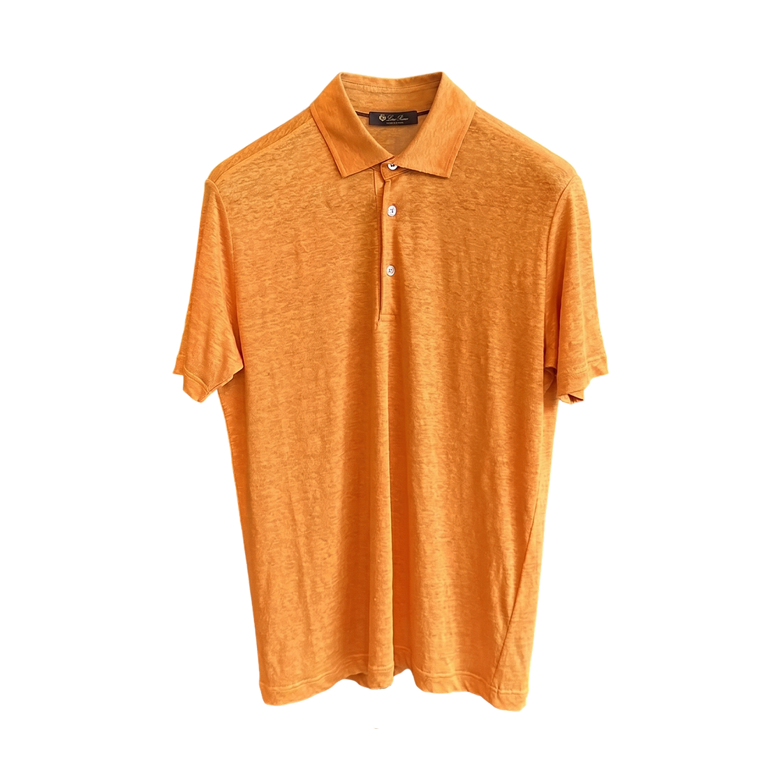 로로 피아나 리넨 폴로 셔츠 오렌지(Loro Piana Linen Polo Shirt Orange)