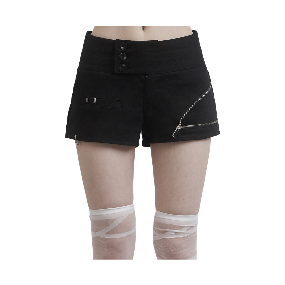 쇠아 클립 지퍼 플라켓 숏팬츠(SØAR Clip Zip Placket Short Pants) - 3