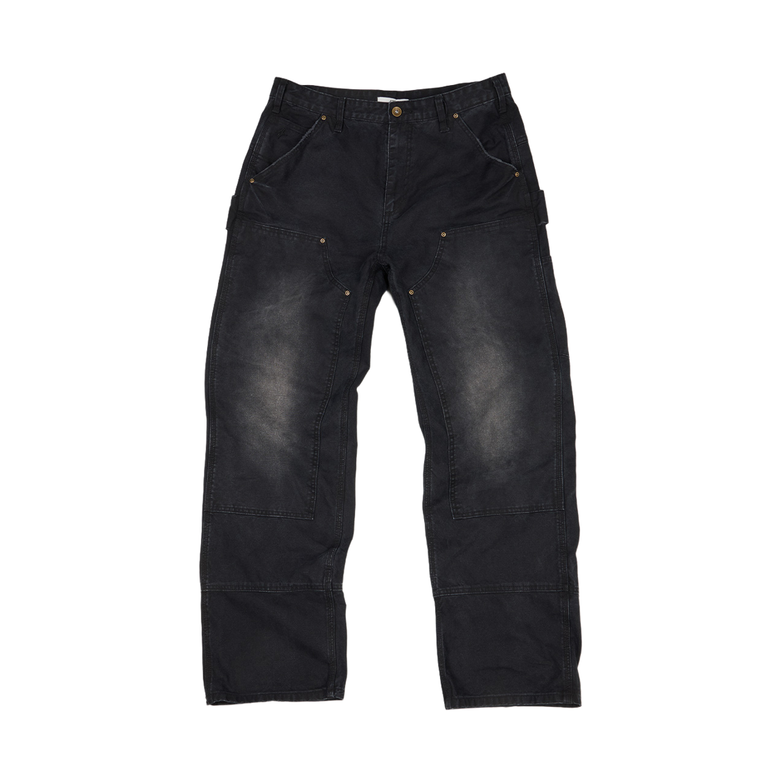 이티씨이 더블 니 카펜터 팬츠 블랙(ETCE Double Knee Carpenter Pants Black)