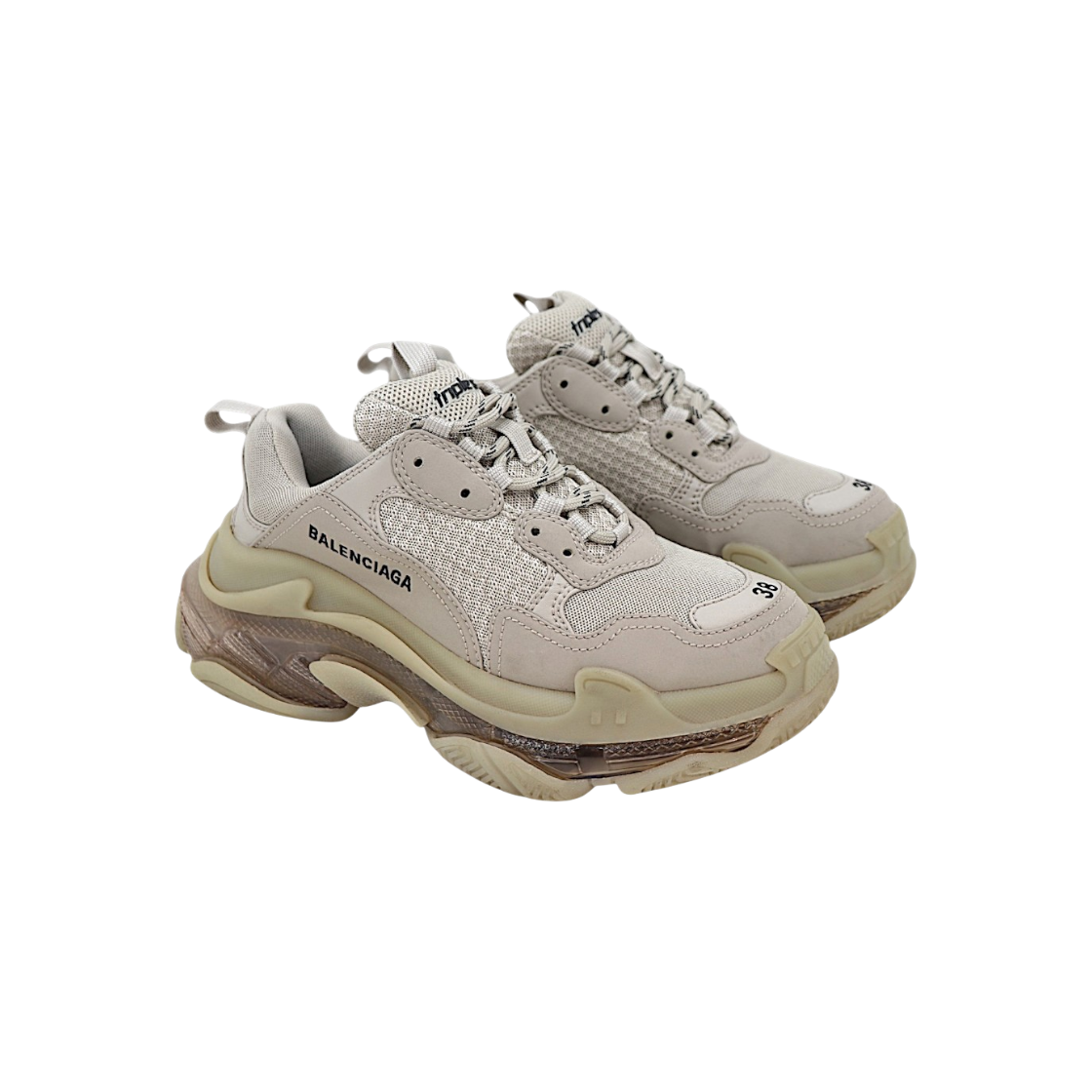 ITFE5RQLQKRC Balenciaga Triple S Clear Sole Sneakers 544351