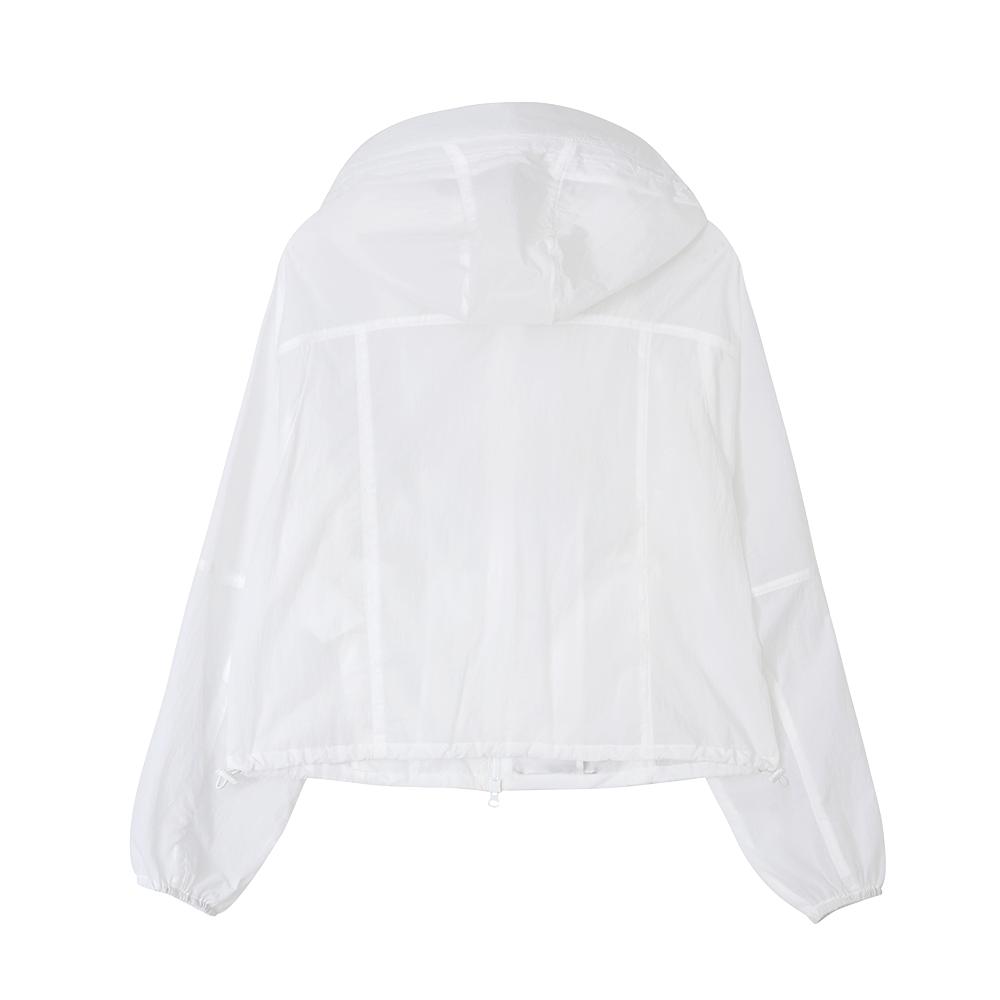 지비에이치 어패럴 프론트 시어링 윈드러너 / 화이트(GBH APPAREL Front Shirring Windrunner / White) - 2