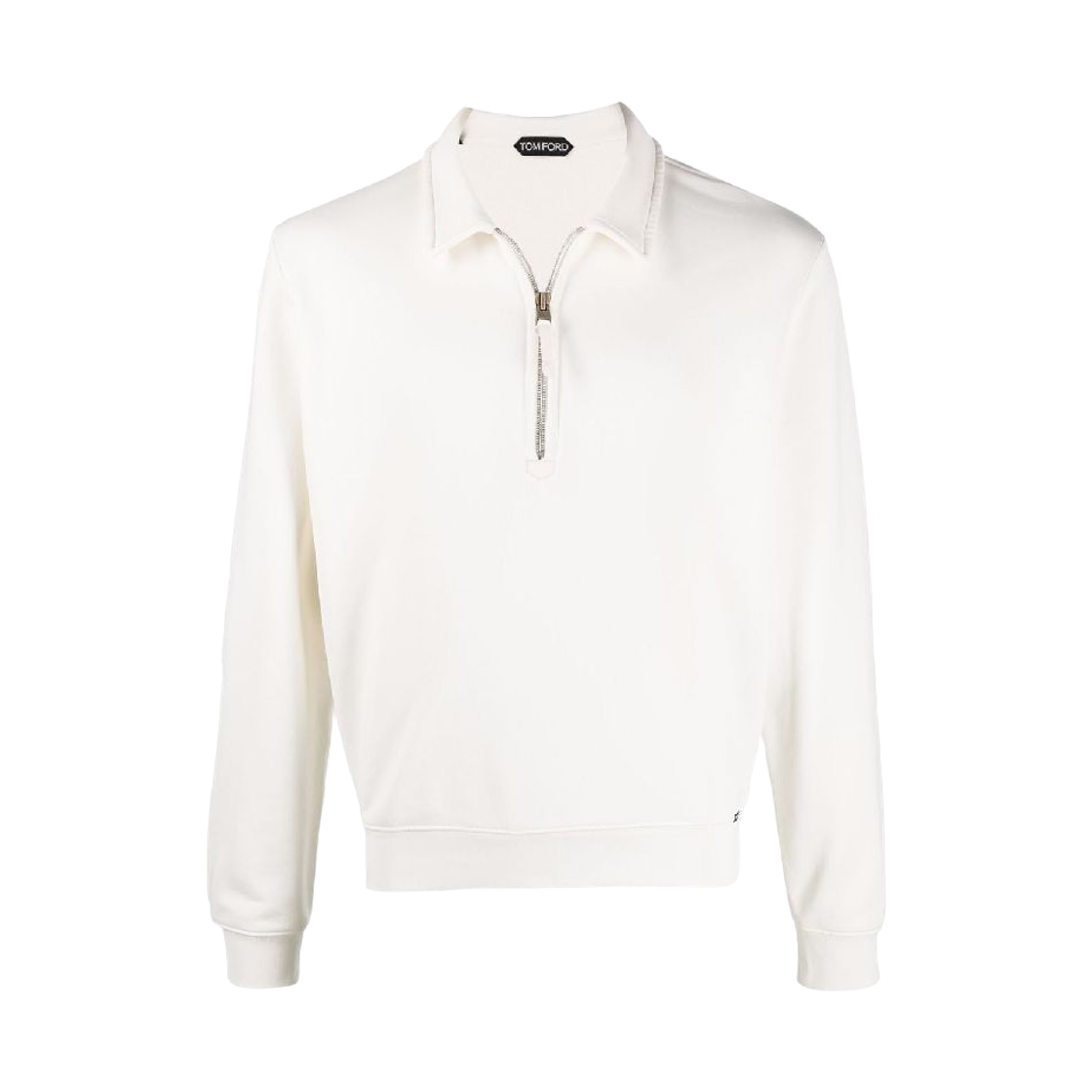 톰포드 하프 집 칼라 스웨트셔츠 화이트(Tom Ford Half Zip Collar Sweatshirt White)