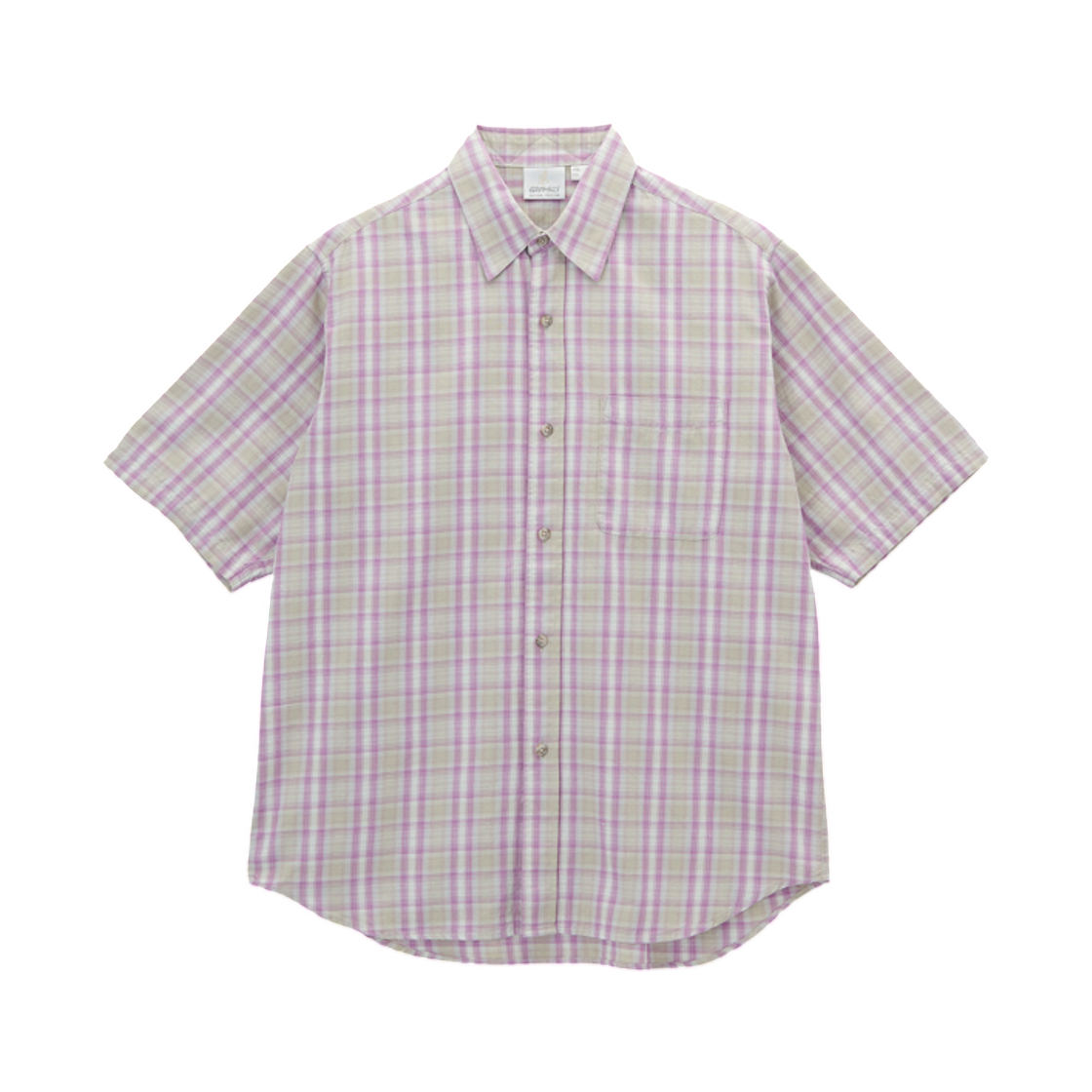 그라미치 숏슬리브 체커드 옴브레 셔츠 퍼플 - US 사이즈(Gramicci S/S Checkered Ombre Shirt Purple - US Sizing) - 1