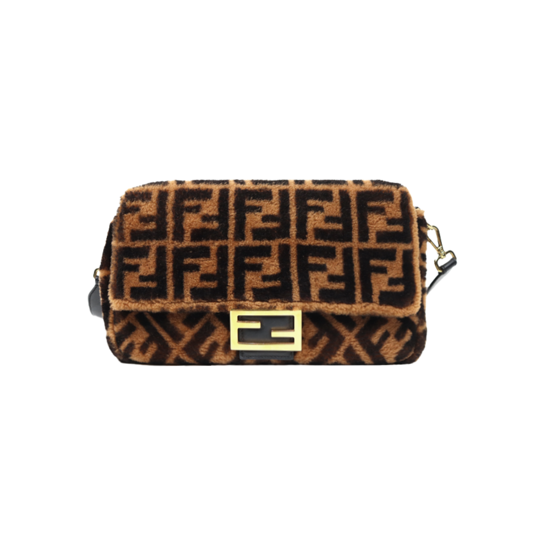 펜디 브라운 주카 시어링 바게트백 A-A44171(Fendi Brown Juka Shearling Baguette Bag A-A44171)