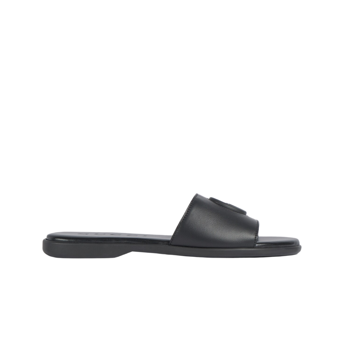 874910-AAGT4-1000 (W) Gucci Slide Sandal With Double G Black