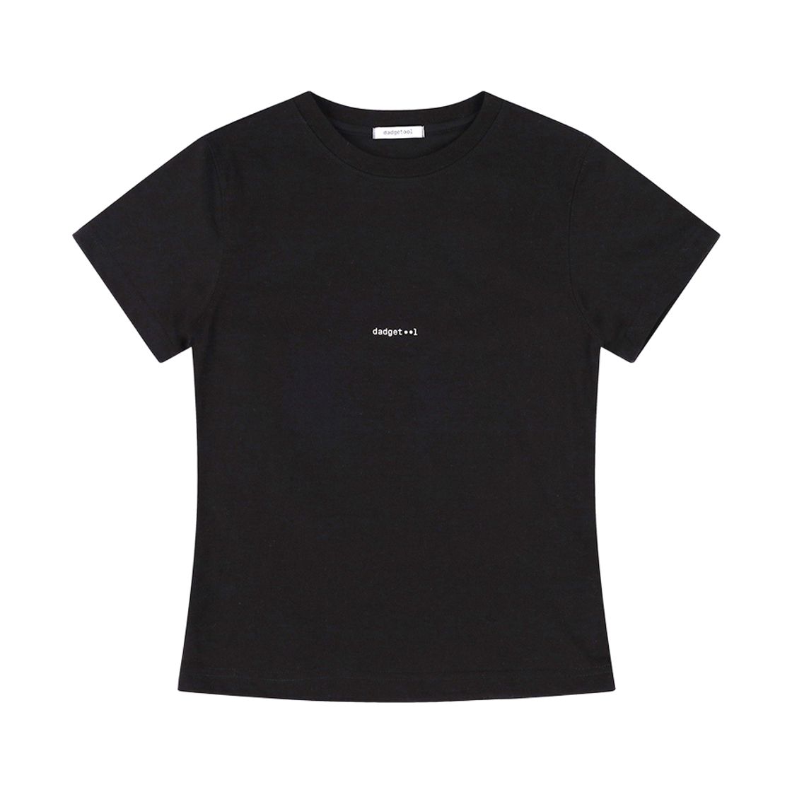 (W) 닷지툴 주얼리 타이포 티셔츠 블랙((W) dadgetool Jewelry Typo T-Shirt Black)